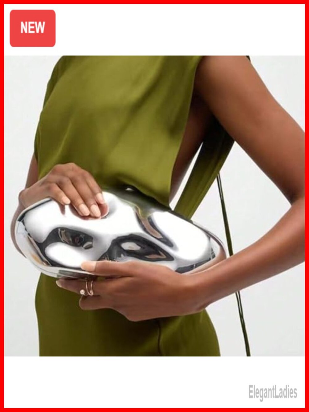 Acrylic Box Clutch with Chain Evening Bag for Party Wedding Prom - Picture 3 of 6